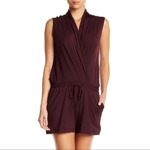 UGG Kami Romper Surplice Burgundy Small Jumper